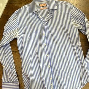 Thomas pink classic striped shirt 17-36 1/2